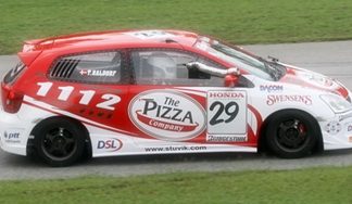 Thomas Raldorf in the Pizza Company Honda
